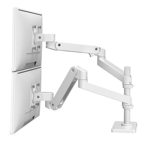 Ergotron LX Pro Arm Dual Display Stacking - White