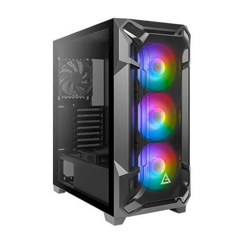 Antec DF600 Flux ATX Tempered Glass Computer Case - Black