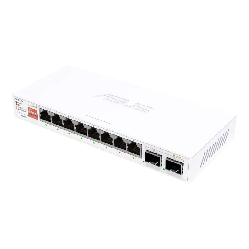 ASUS QG-U1080 8-Port 2.5G and 2-Port 10G SFP+ Unmanaged Switch
