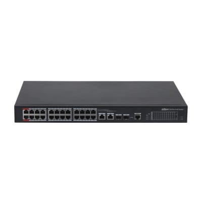 Dahua 24-Port 100Mbps Managed Ethernet Switch 2-Port Gigabit PoE