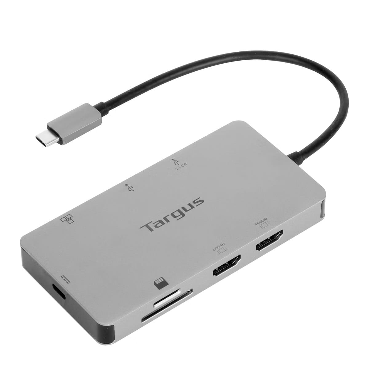 (Open Box) Targus USB-C Dual HDMI 4K Docking Station with 100W Power Delivery Pass-Thru