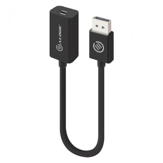 Alogic 20cm DisplayPort to Mini DP Adapter M-F Black 