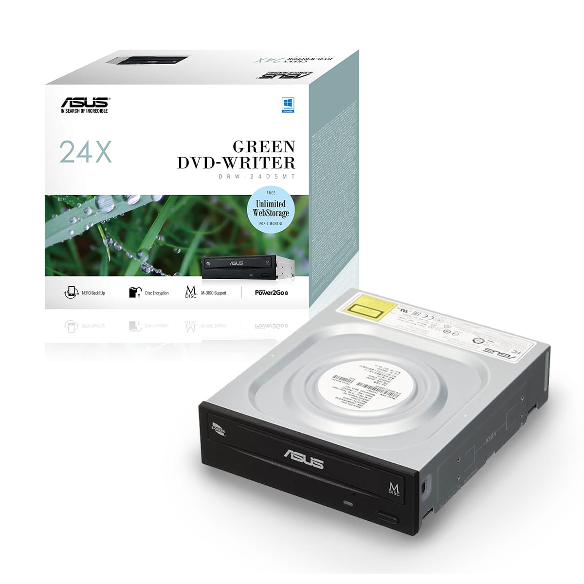 Asus DRW24D5MT Internal SATA DVD Burner Retail
