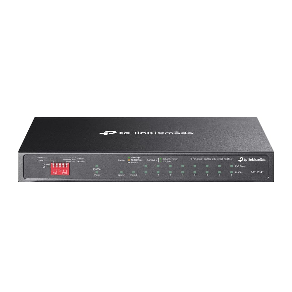 TP-Link Omada 10-Port Gigabit Desktop Switch with 8-Port PoE+
