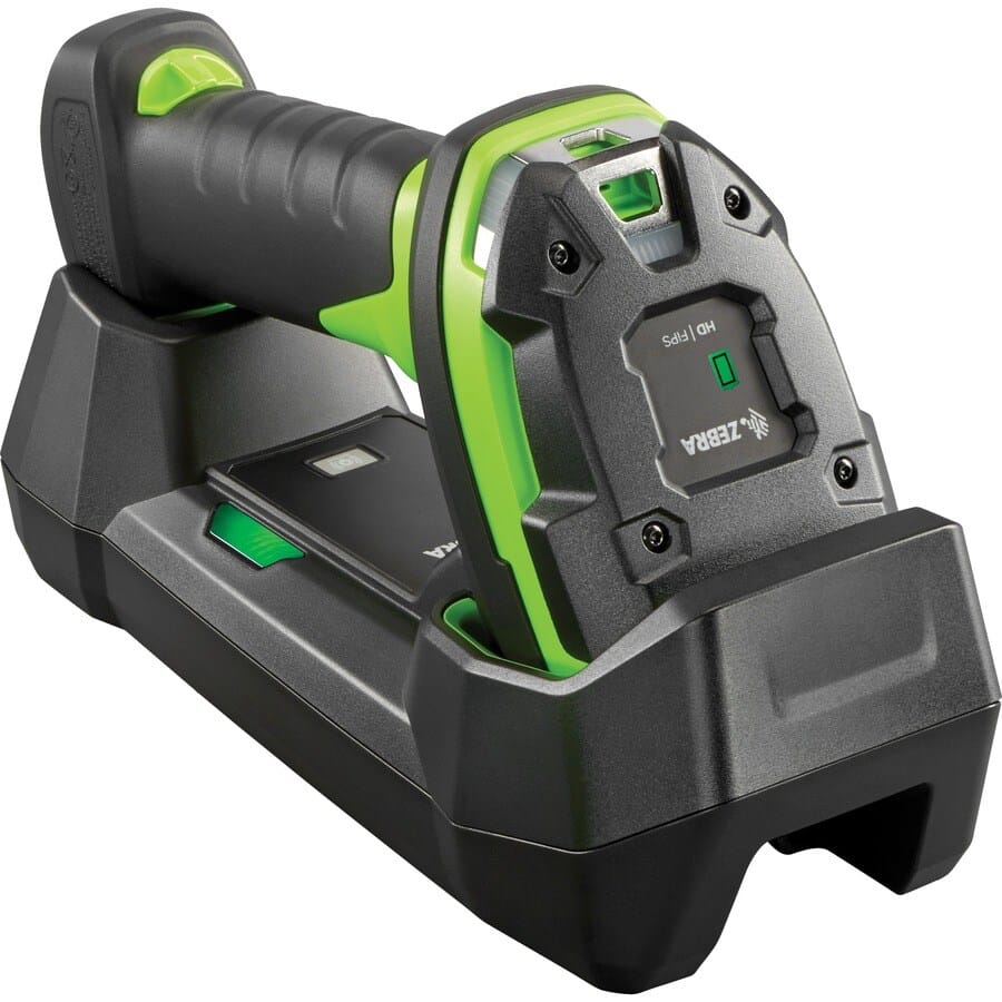 Zebra DS3678-ER Handheld Laser Barcode Reader 1D/2D Black/Green