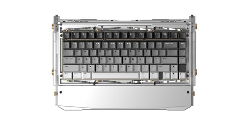 Dry Studio Black Diamond 75 Wireless Mechanical Keyboard Advance Mithril Silver Red Switch