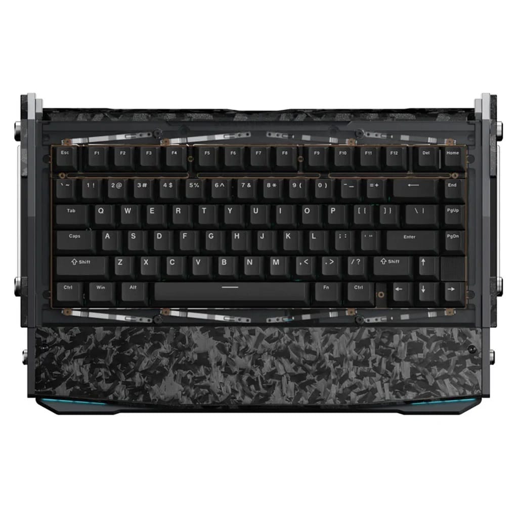 Angry Miao Dry Studio Black Diamond 75 V2 Advance RGB Wireless Carbon Black Mechanical Keyboad - DR Rapid Ice Switch