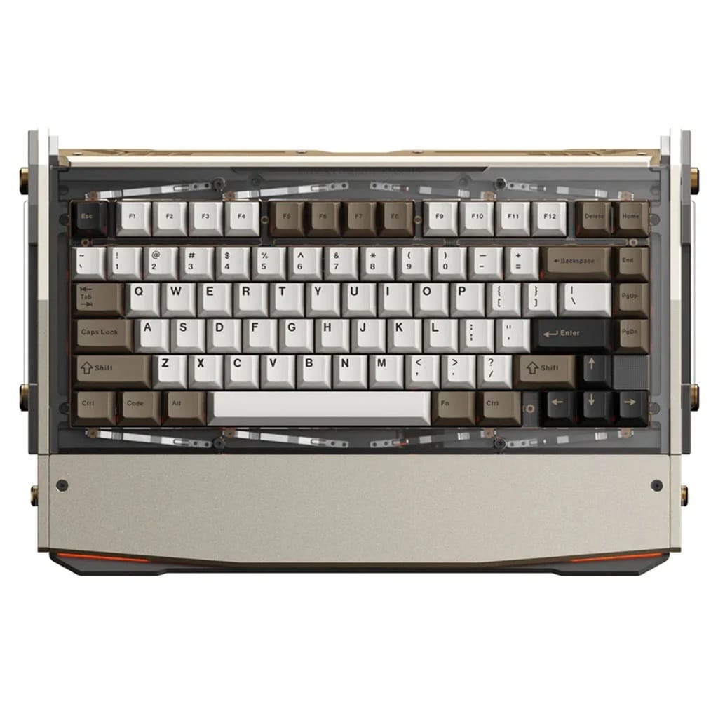 Angry Miao Dry Studio Black Diamond 75 V2 Advance RGB Wireless Titan Brown Mechanical Keyboad - DR Rapid Ice Switch