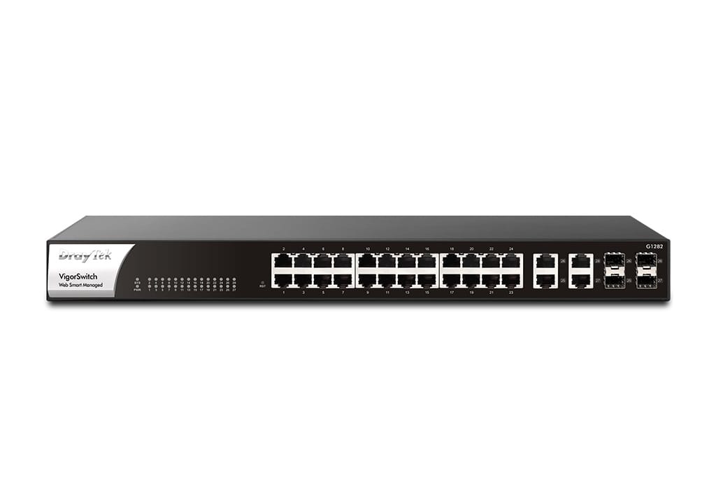 DrayTek VigorSwitch G1282 28-Port Web Smart Managed Gigabit Switch