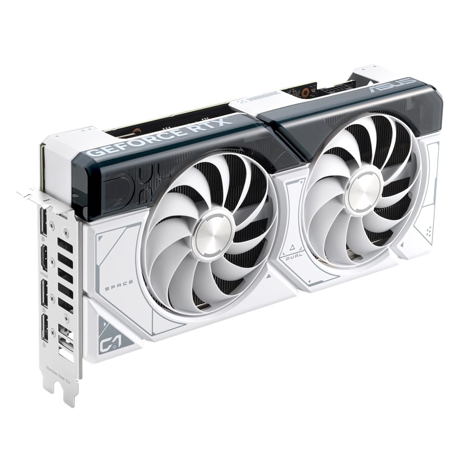Asus Dual GeForce RTX 4070 Super OC 12G Graphic Card - White