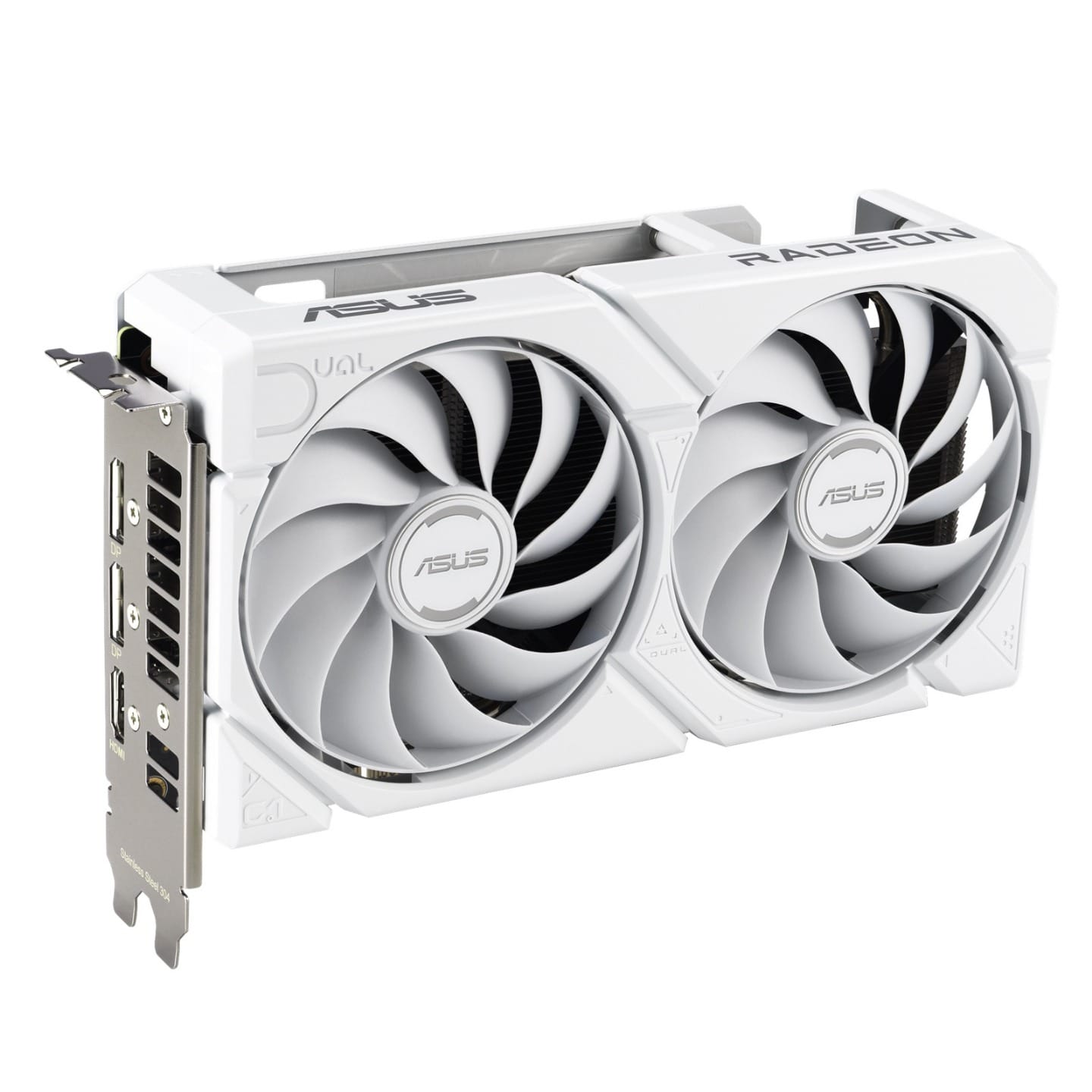 ASUS Dual Radeon RX 9060 XT 16GB GDDR6 Graphic Card - White