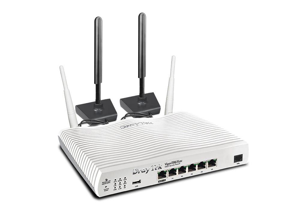 Draytek VigorV2865Lac Multi WAN VDSL2 Cat6 LTE WiFi Router