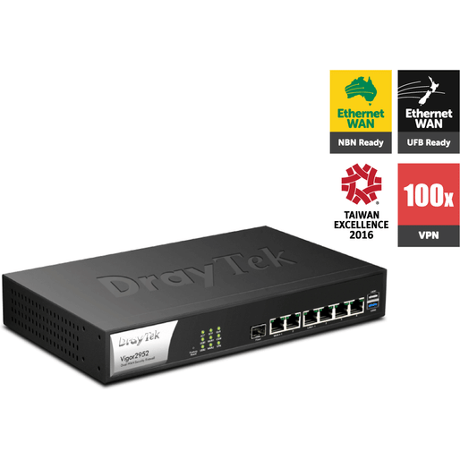 DrayTek Vigor 2952 Dual-WAN Firewall QoS IPv6 Broadband Router With ...
