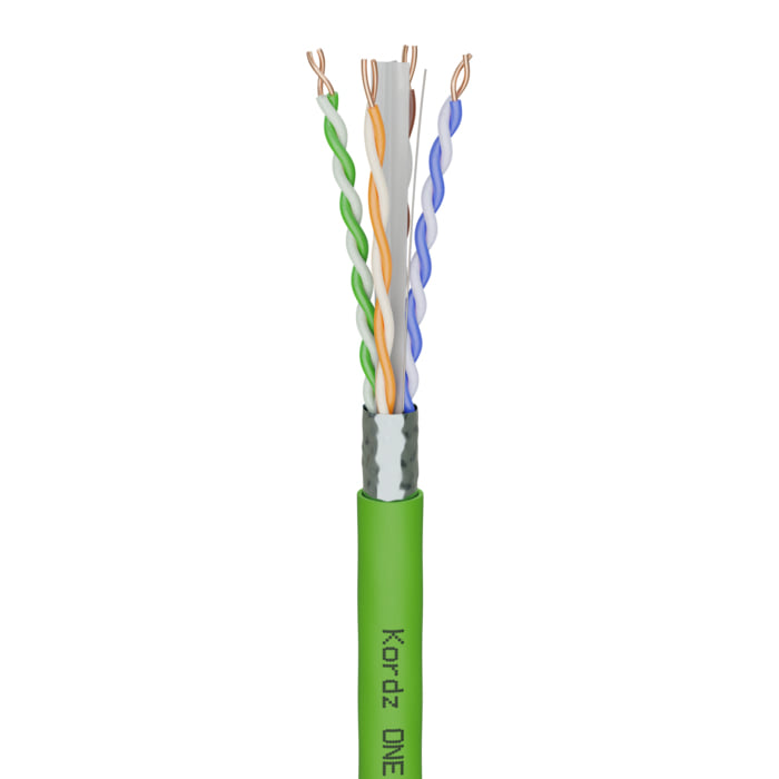 Kordz ONE CAT6A F/UTP Cable 305m Spool - Green