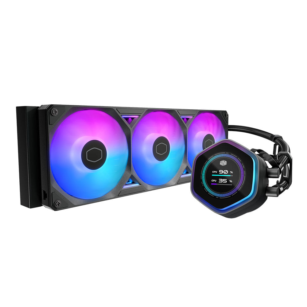 Cooler Master MasterLiquid  360 Atmos II LCD ARGB CPU Cooler Black