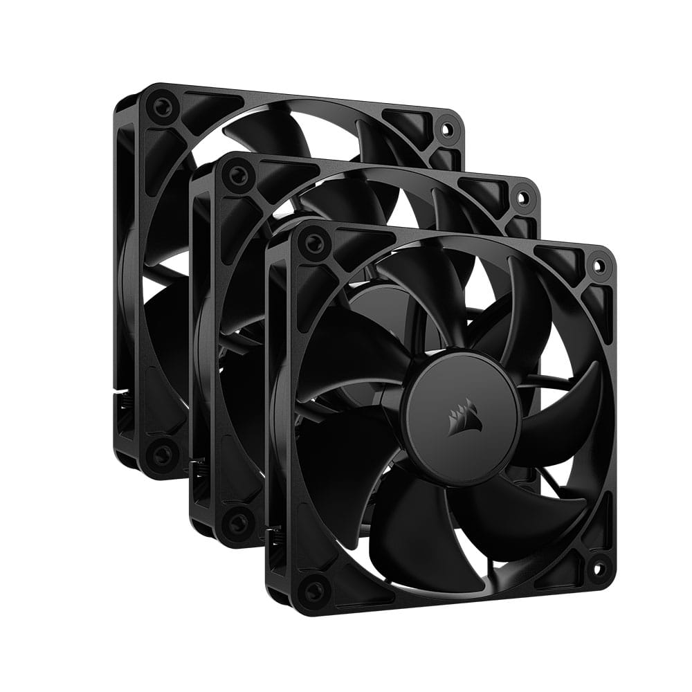 Corsair RS120 120mm PWM Fan Triple Pack - Black