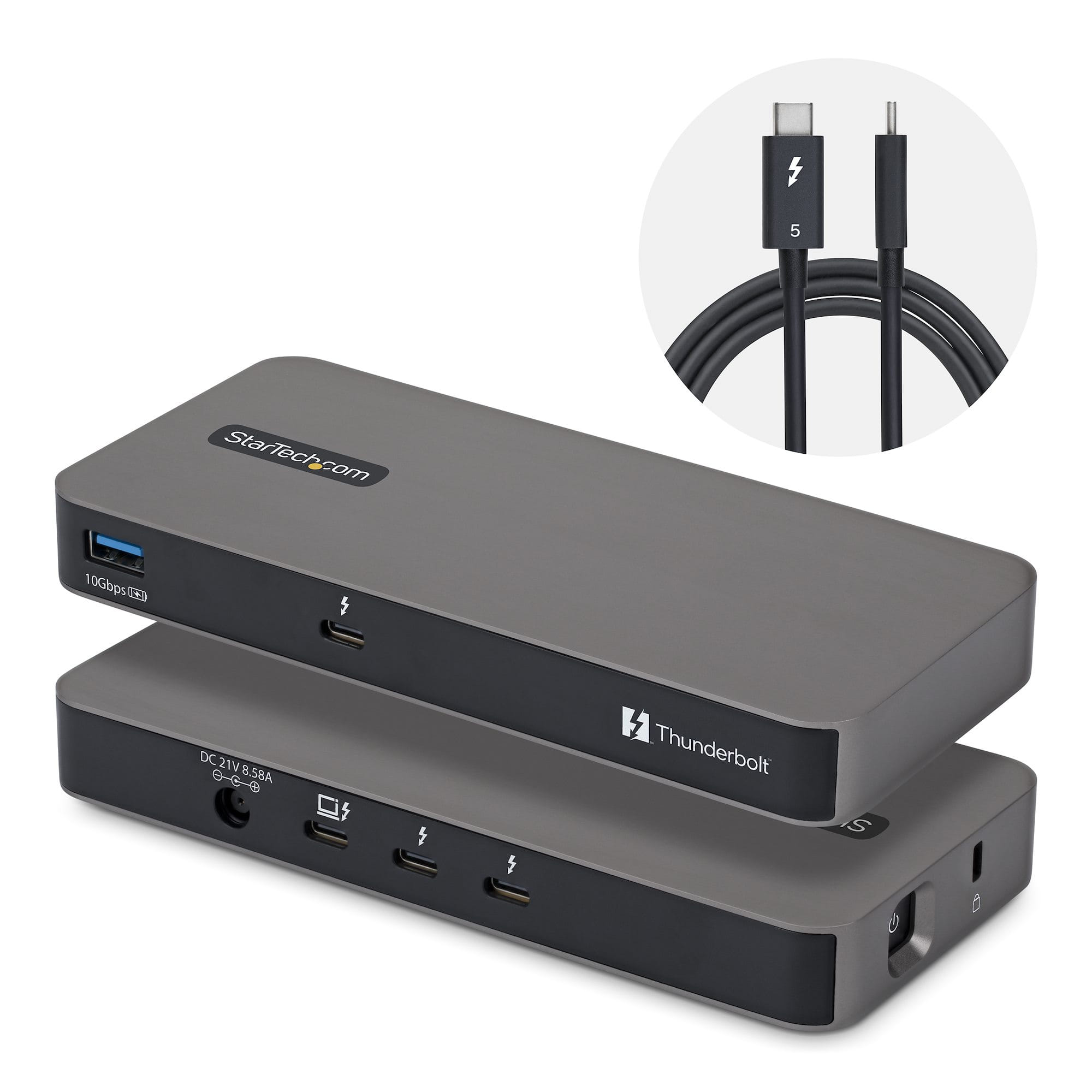 Startech 4-Port TB5 Hub With Thunderbolt Share KVM
