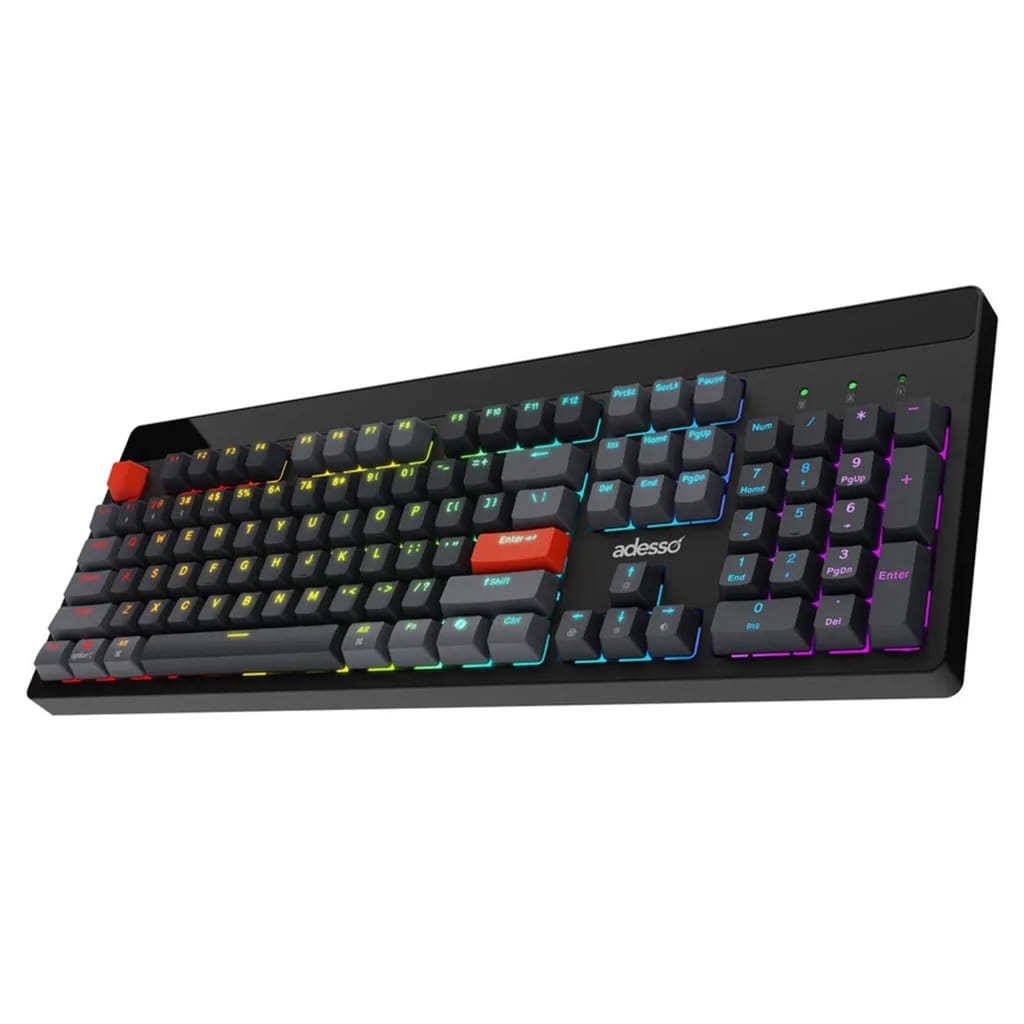 Adesso EasyTouch 1300 Wireless RGB Full-Sized Mechanical Keyboard Red Switch