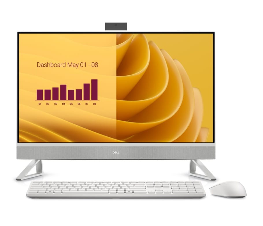 Dell 27 EC27250 27" FHD All-In-One Touchscreen Bsuiness PC, Intel Core 7 150U, 16GB RAM, 1TB SSD, nVidia MX570A, Windows 11 Pro