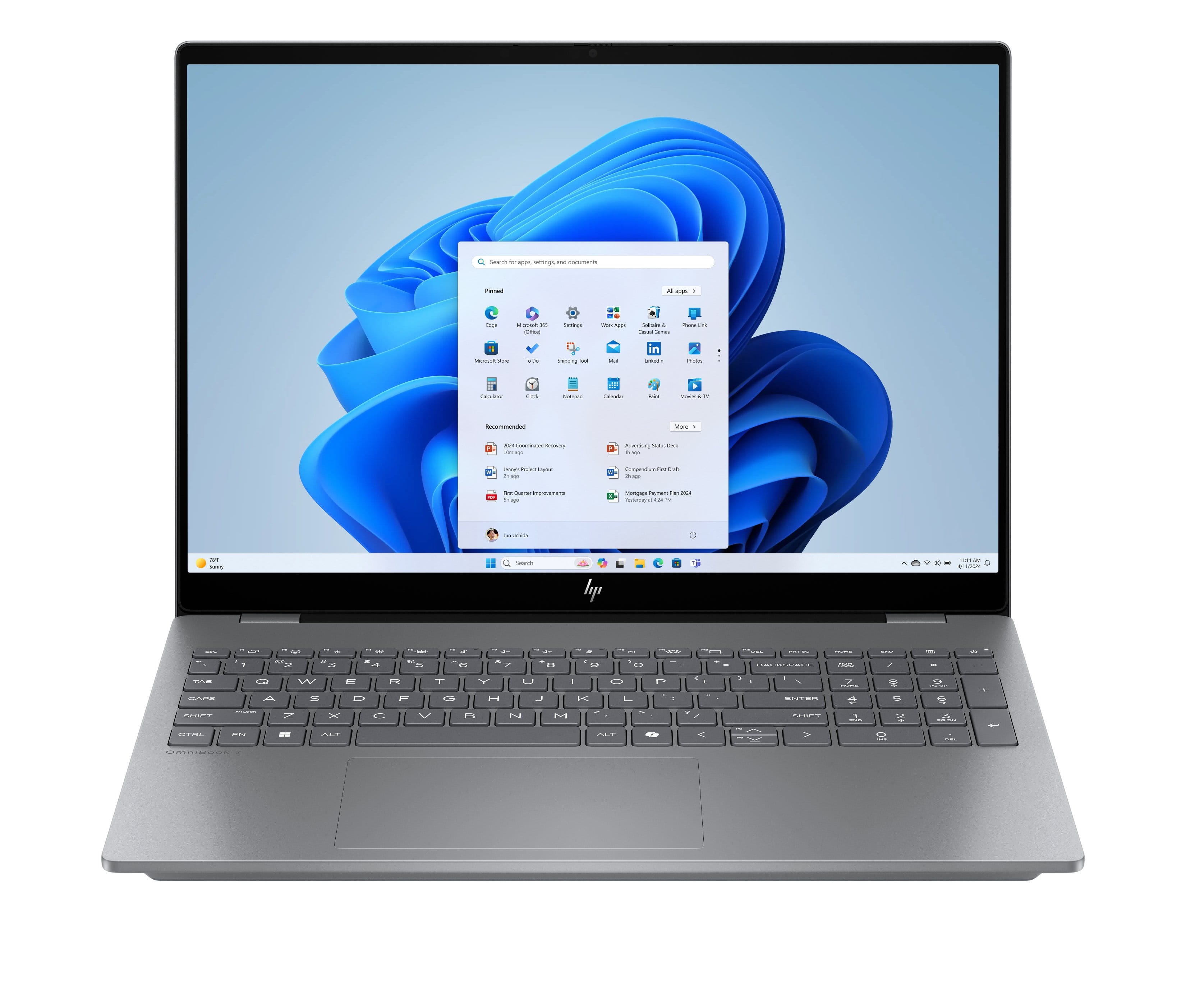 HP OmniBook 7 AI 16 16" 2K OLED Touchscreen Laptop, Ultra 7, 32GB RAM, 1TB SSD, RTX 4050, Windows 11 Home