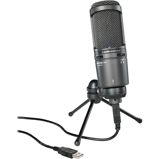Audio-Technica Cardioid Condenser USB Microphone - AT2020USB+ 