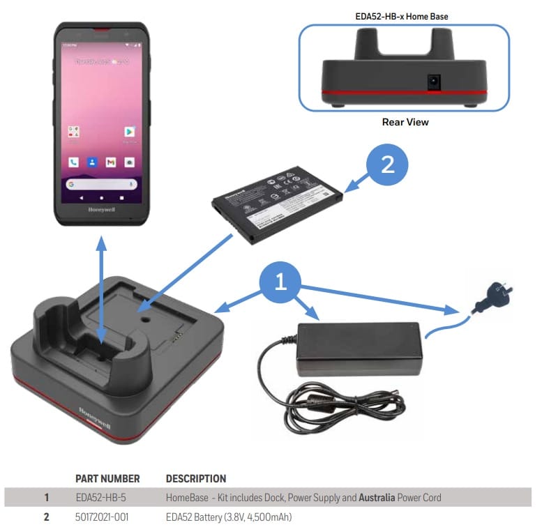 Honeywell ScanPal Single Dock Charging Home Base