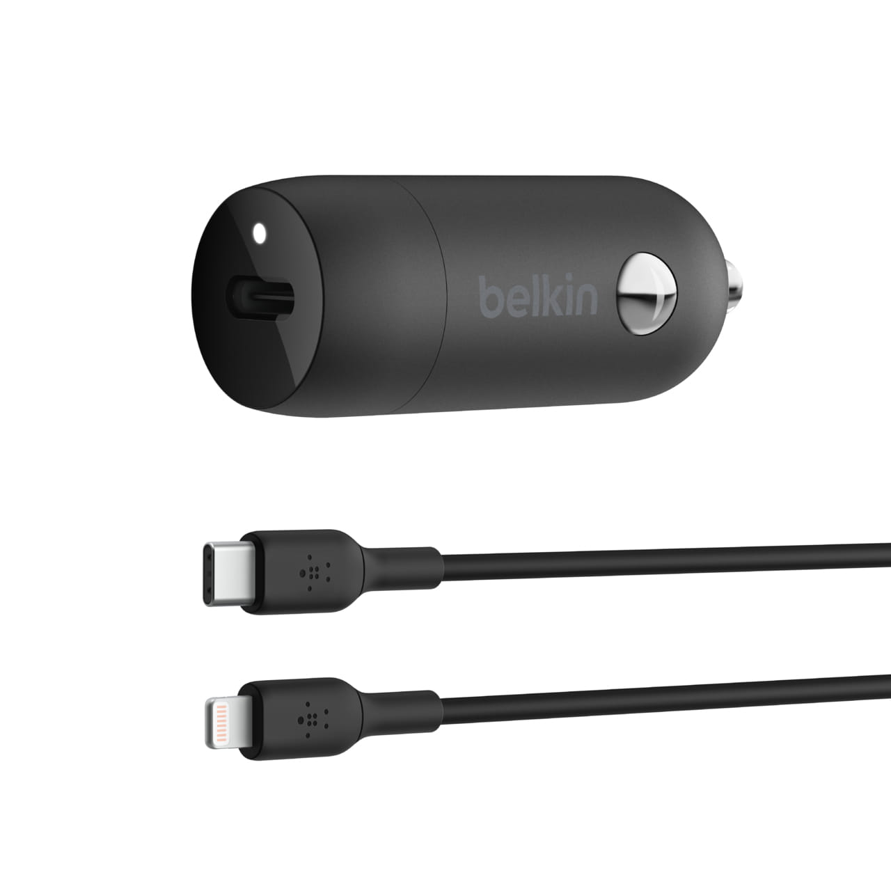 Belkin BoostCharge 30W USB-C Car Charger + USB-C to Lightning Cable