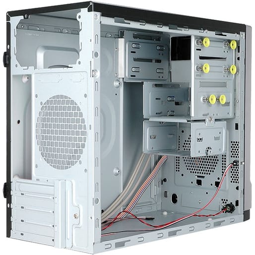 InWin EM048 Micro-ATX Mini Tower Computer Case With 400W 80+ Gold Power ...
