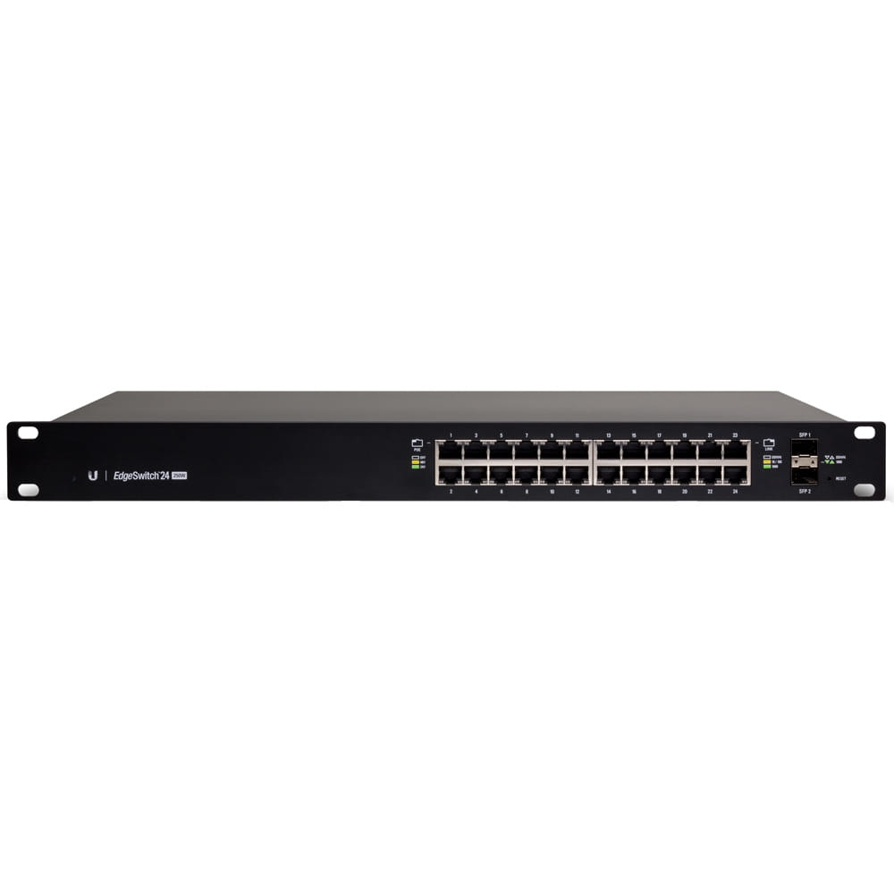 Ubiquiti EdgeSwitch Managed PoE+ Gigabit Switch 26 Gbps 24-Port 250W With 2 SFP Ports (ES-24-250W-AU)
