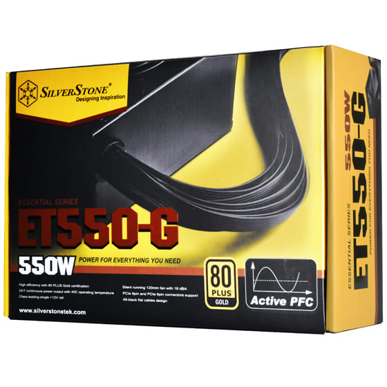 SilverStone 550W Essential Gold Power Supply ET550-G V1.2