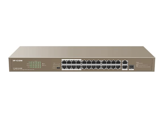 IP-COM F1126P-24-250Wv2.0 24FE+2GE/1SFP Unmanaged Switch With 24-Port PoE
