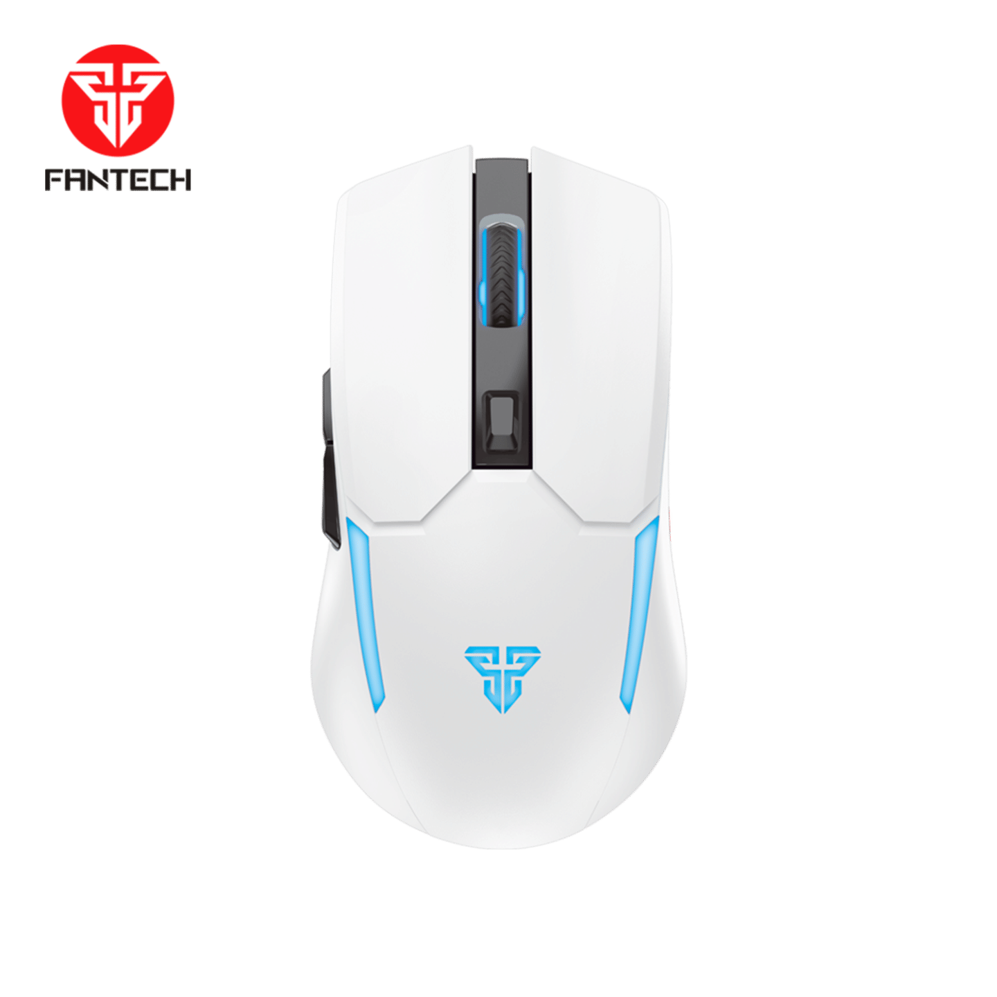 Fantech 2.4Ghz Wireless Gaming PC Mouse Mint Colour Adjustable 2400 DPI Computer Mouse-White