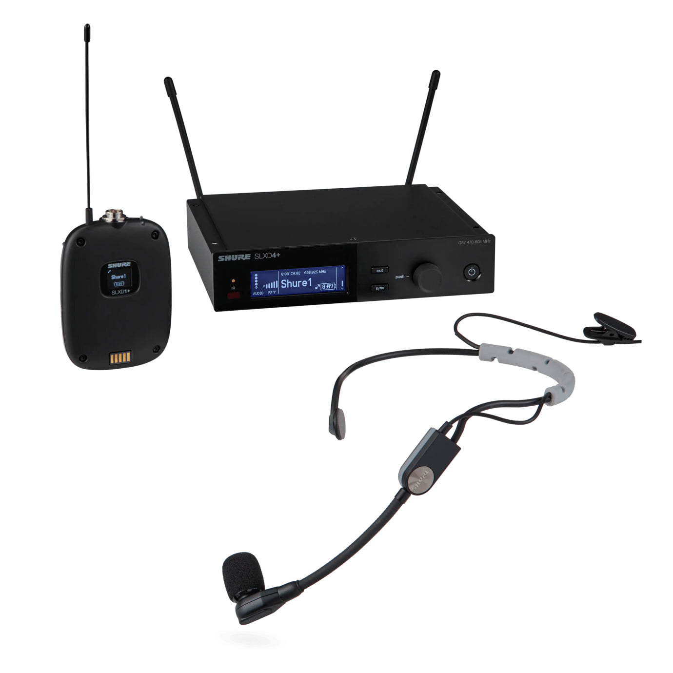 Shure Digital Wireless Bodypack System With SM35 Headset Microphone