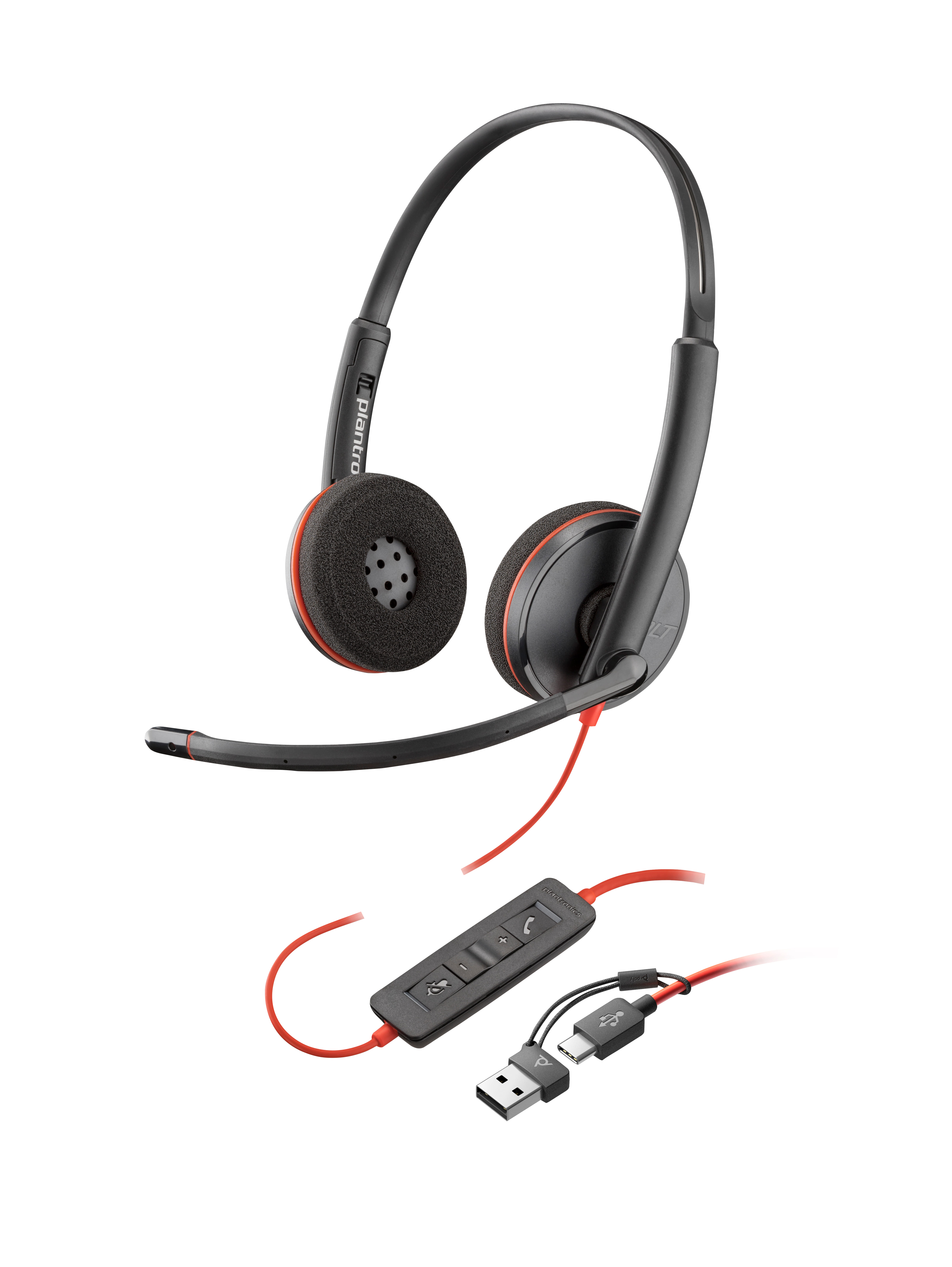 HP Poly Blackwire 3220 UC Stereo USB-C Corded Headset