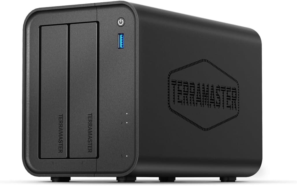 TerraMaster F2-425 2bay NAS Intel Celeron N5095  Quad Core 2.0GHz, 4GB DDR4, 2.5GbE X1, USB 3.2 X3
