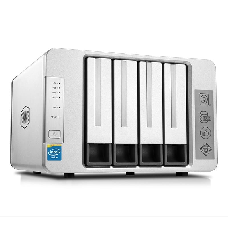TerraMaster F4-220 NAS 4bay 2.4GHz Intel Dual Core CPU 4K Transcoding Media Server Network Storage (Diskless)