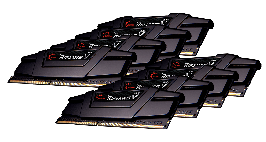 G.Skill Ripjaws V 256GB (32GBx8) DDR4-2666 DIMM - Black