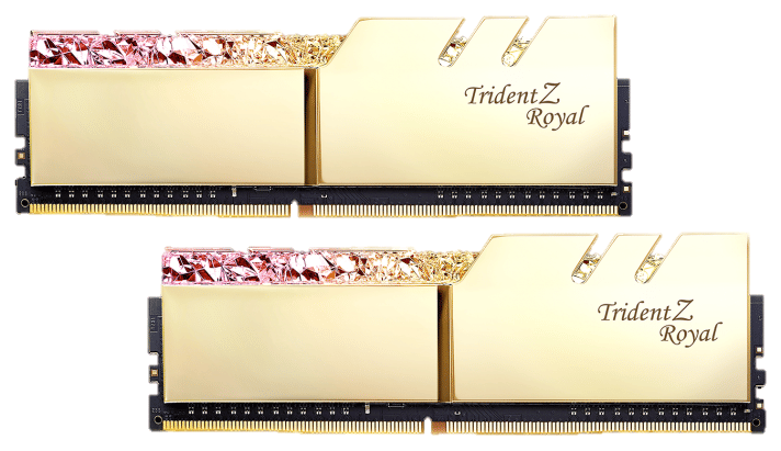 G.Skill Trident Z Royal RGB 16GB(8GBx2) DDR4-3200MHz Memory Gold