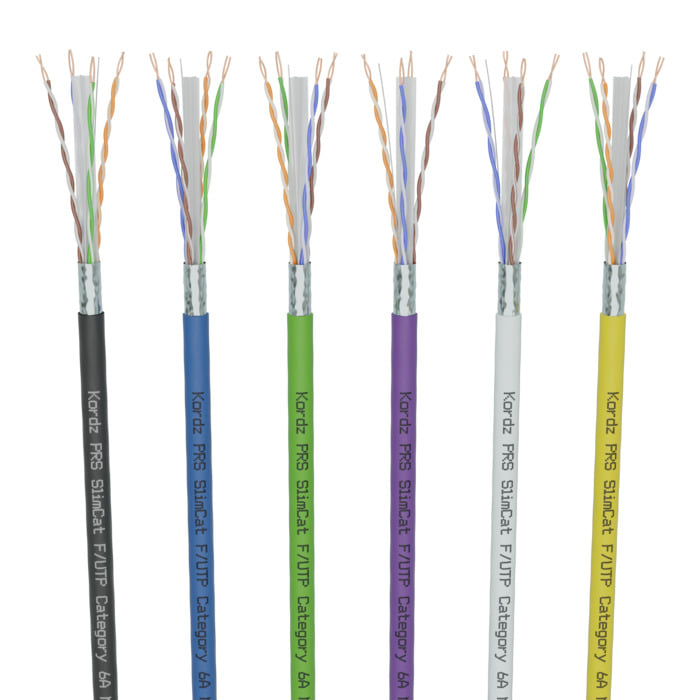 Kordz PRSCat CAT6A 28AWG F/UTP Cable 305m - Yellow