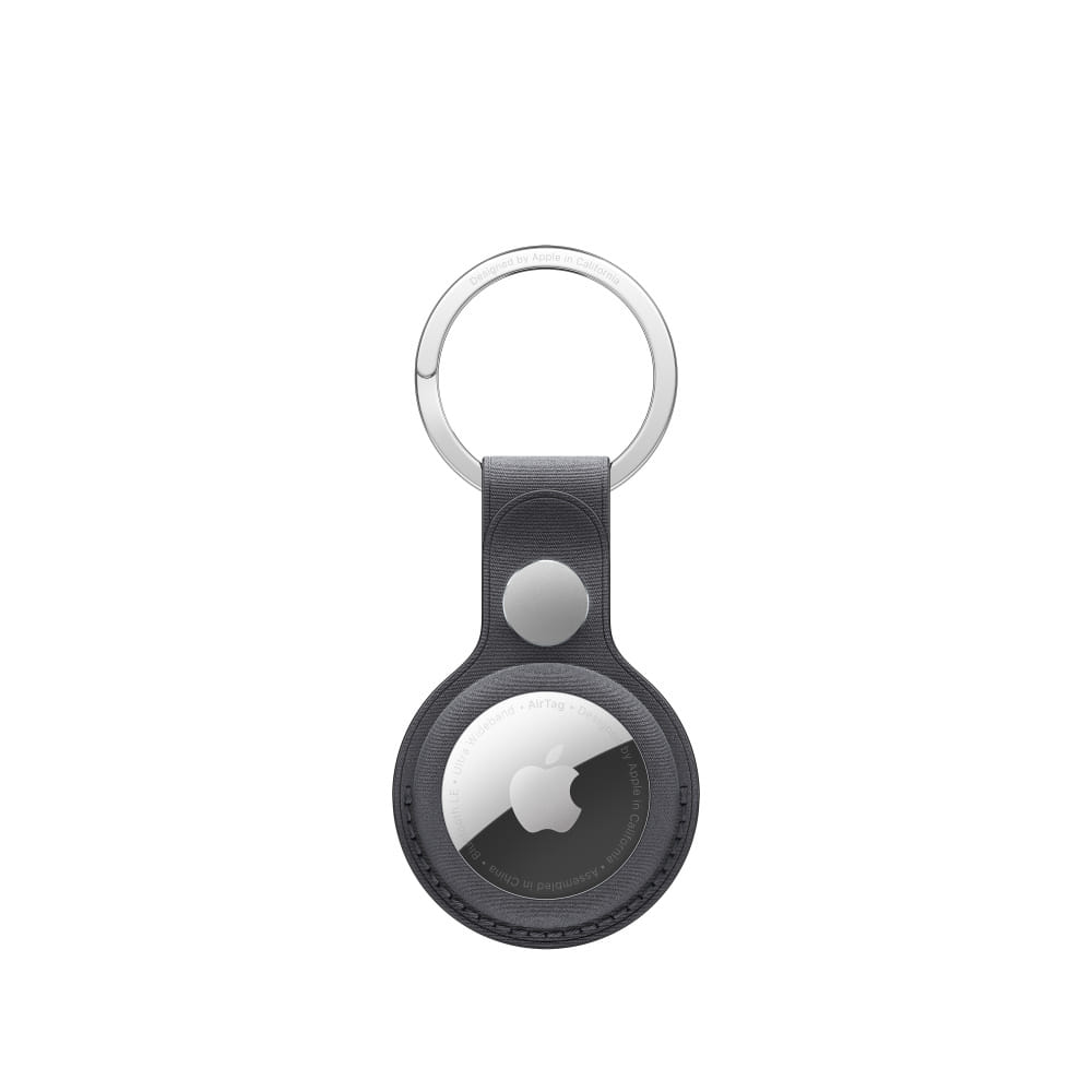 AirTag FineWoven Key Ring Black