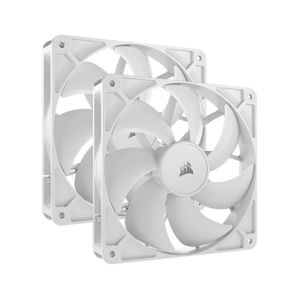 Corsair RS140 140mm PWM Fan - White Dual Pack
