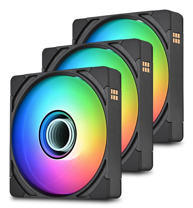 Thermaltake CT140 EX INFINITY ARGB Magnetic QC Fan 3-Pack - Black