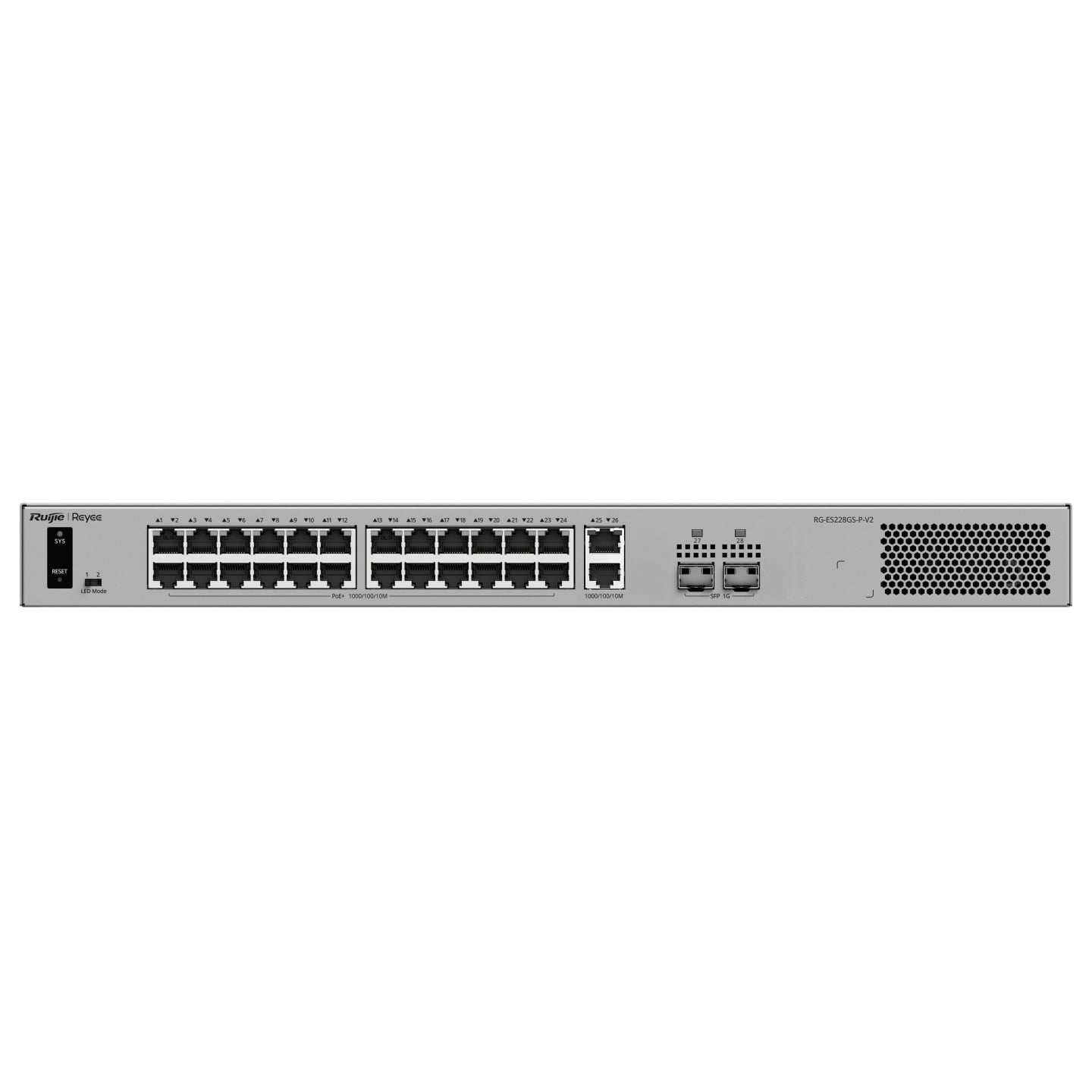 Ruijie 26-Port Gigabit Smart Cloud-Managed PoE Switch With 2-Port SFP