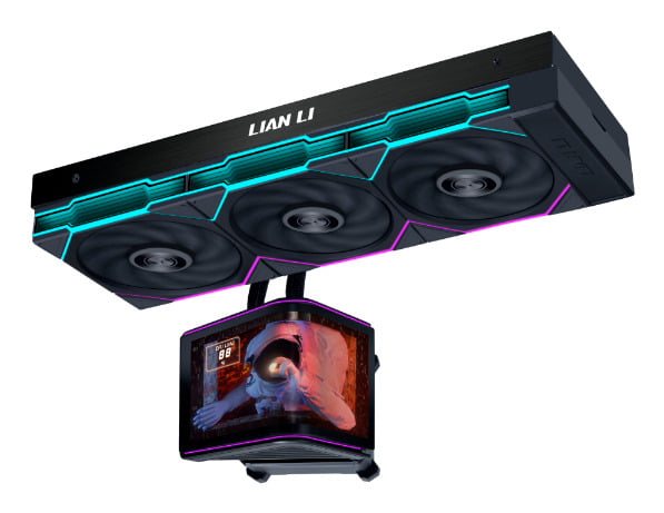Lian Li Hydrshft II LCD Crvd 360TL RGB CPUCooler - Black