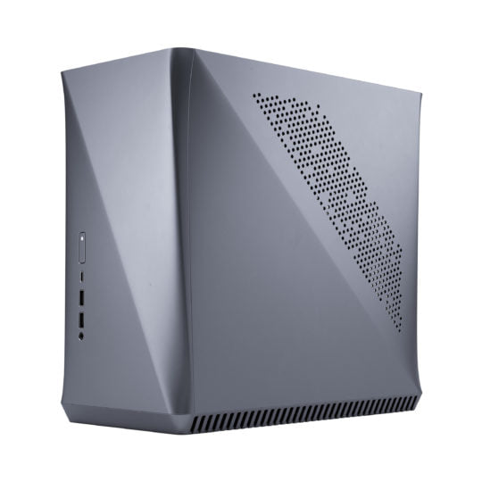 Fractal Design Era ITX Computer Case -Titanium Gray And Walnut