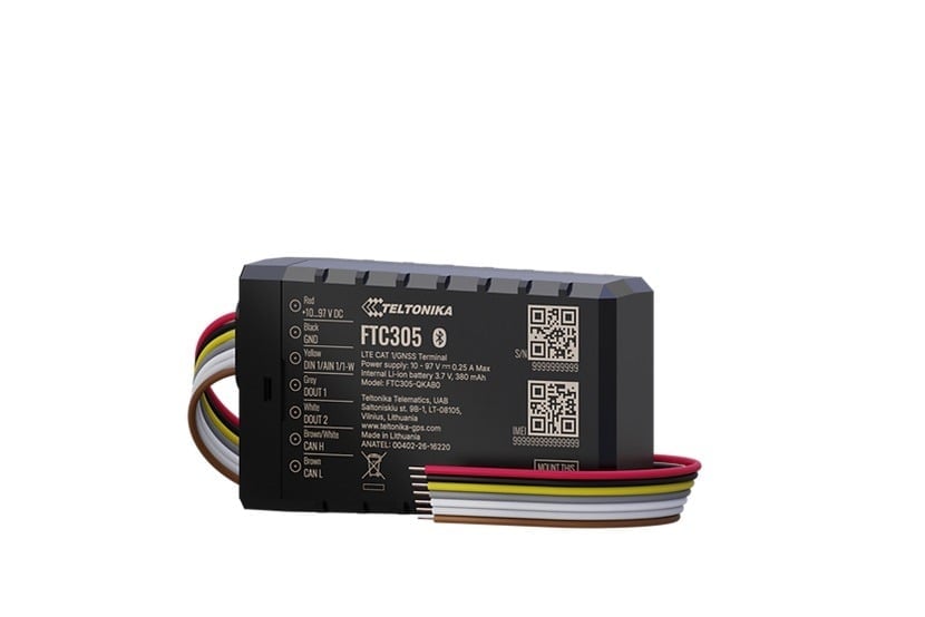 Teltonika Compact 4G LTE Cat 1 E-Mobility Tracker with 10-97 V Support