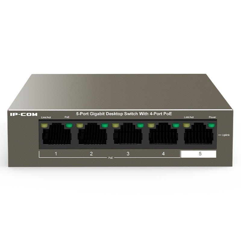 IP-COM 5Port Gigabit Unmanaged Switch 4Port PoE