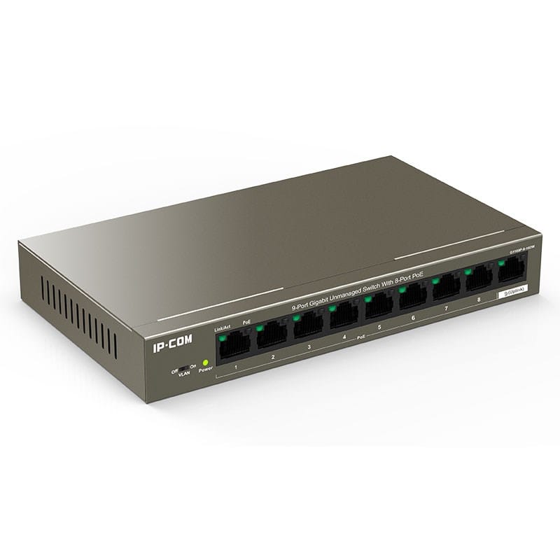 IP-COM G1109P-8-102W 9-Port Gbit Unmanaged PoE Switch