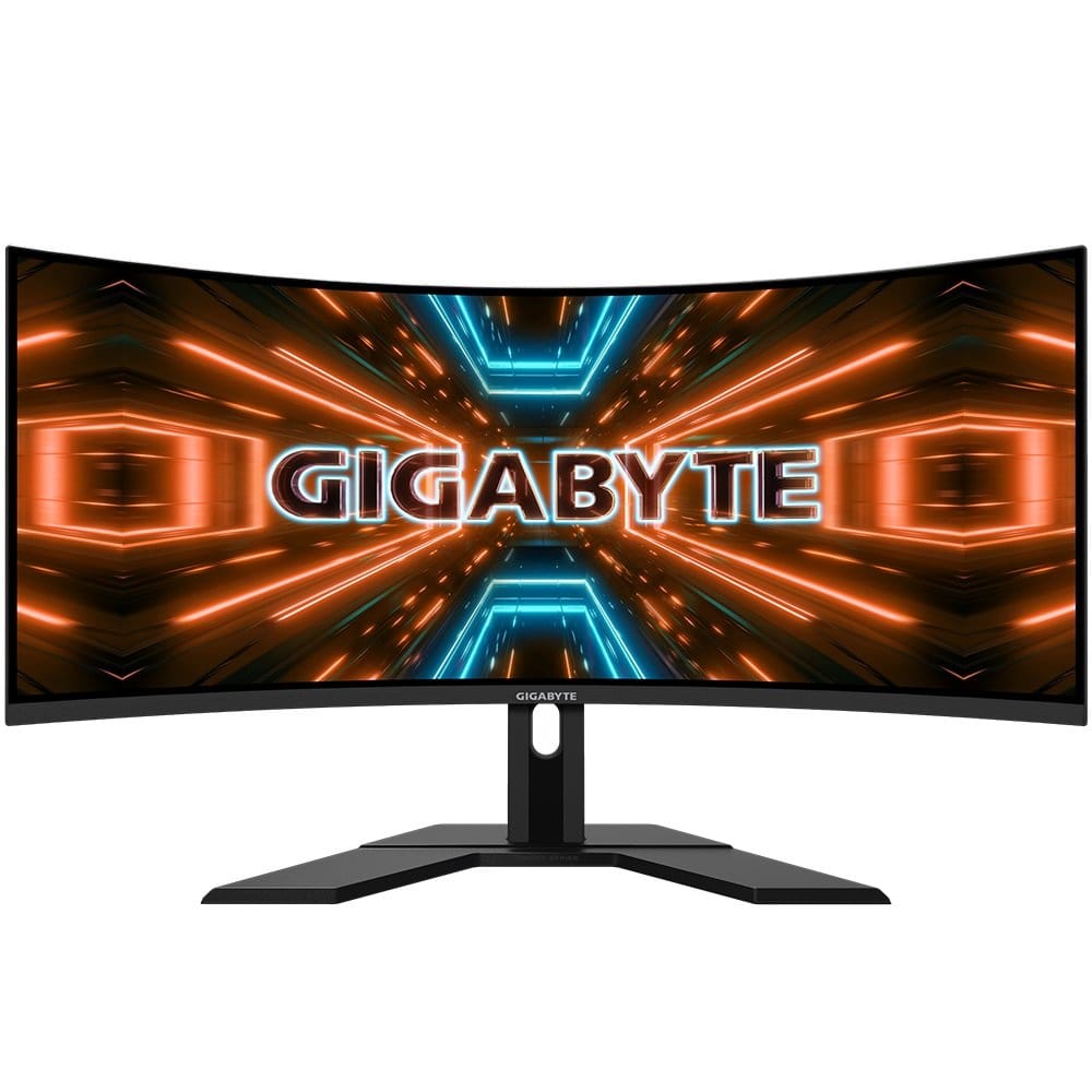 Manufactured Refurbished Gigabyte 34" UltraWide QHD 144Hz 1ms Adaptive-Sync (FreeSync Premium) Curved Gaming Monitor