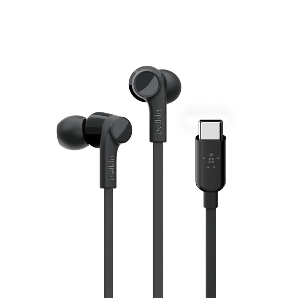Belkin Rockstar USB Type-C In-Ear Headphones - Black 